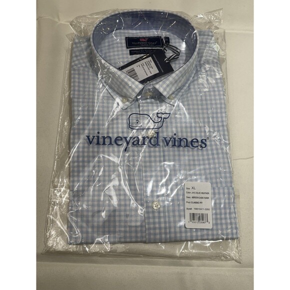 Vineyard Vines Other - Vineyard Vines Mens Classic Fit Dress Shirt Blue Heather XL NWT Aberdeen